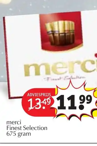 Kruidvat Merci Finest Selection 675 gram aanbieding