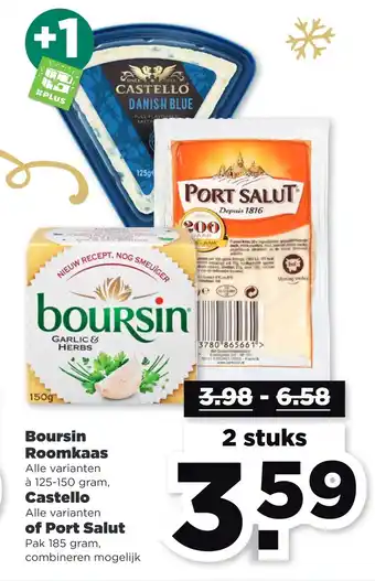 PLUS Boursin roomkaas aanbieding