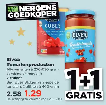 PLUS Elvea tomatenproducten aanbieding