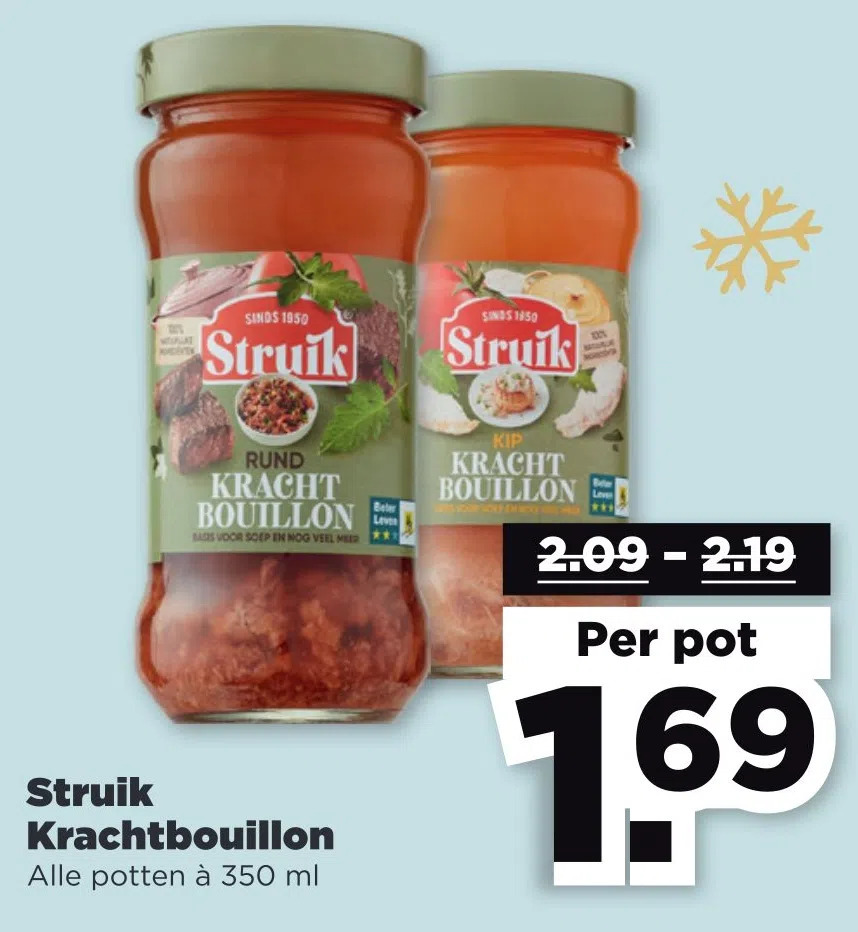 Struik krachtbouillon aanbieding bij PLUS