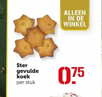 Coop Ster gevulde koek per stuk aanbieding