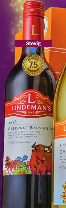 Albert Heijn Lindeman's Bin Cabernet Sauvignon 0.75 Liter aanbieding