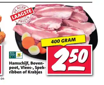 Nettorama Hamschijf, Bovenpoot, Vlees-, Spekribben of Krabjes 400 gram aanbieding