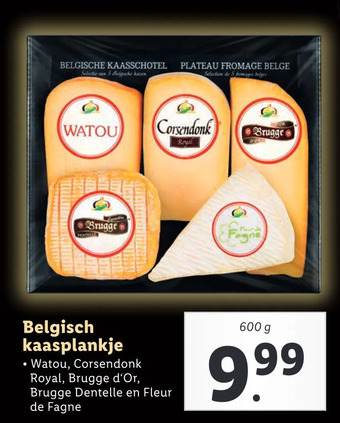 Lidl Belgisch kaasplankje aanbieding