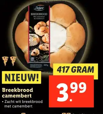 Lidl Breekbrood camembert aanbieding