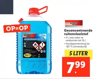 Lidl Geconcentreerde ruitenvloeistof aanbieding