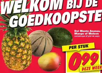 Nettorama Del Monte Ananas, Mango of Meloen aanbieding