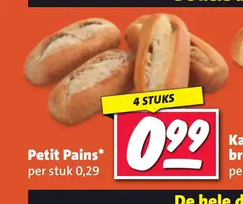 Nettorama Petit Pains 4 stuks aanbieding