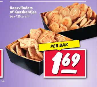 Nettorama Kaasvlinders of Kaaskantjes 125 gram per bak aanbieding