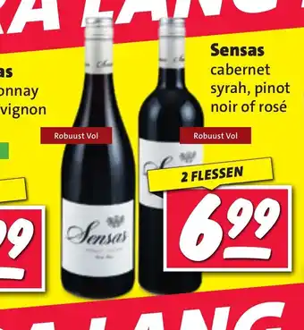 Nettorama Sensas cabernet syrah, pinot noir of rose 2 flessen aanbieding