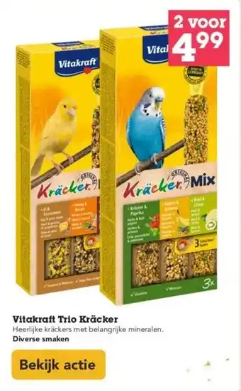 Discus Vitakraft trio kräcker aanbieding