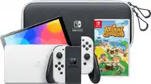 Coolblue Nintendo switch oled wit + animal crossing new ... aanbieding