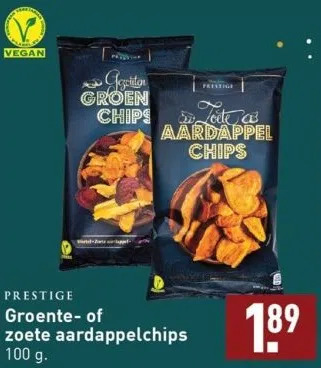 ALDI Groente- of zoete aardappelchips aanbieding