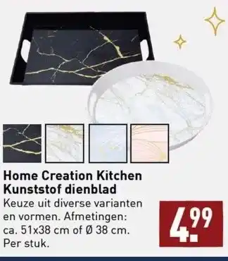 ALDI Home creation kitchen kunststof dienblad aanbieding