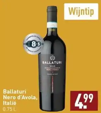 ALDI Ballaturi nero d'avola, italië aanbieding