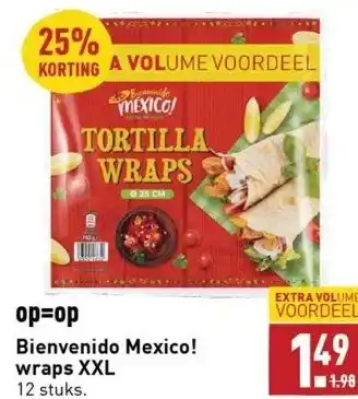 ALDI Bienvenido mexico! wraps xxl aanbieding