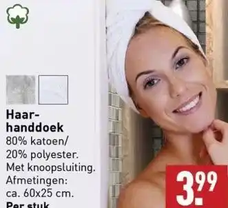 ALDI Haarhanddoek aanbieding