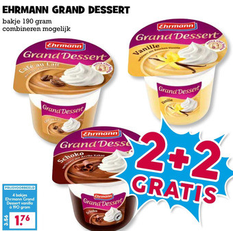 Boon`s Markt Ehrmann grand dessert aanbieding
