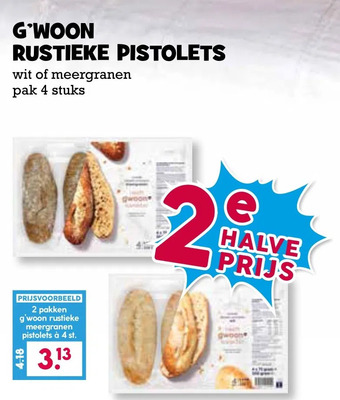 Boon`s Markt G'woon rustieke pistolets aanbieding
