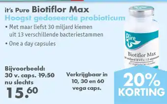 Gezond & Wel It's pure biotiflor max aanbieding