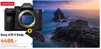Kamera Express Sony a7r v body aanbieding