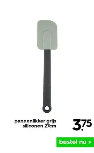 HEMA Pannenlikker grijs siliconen 27cm aanbieding
