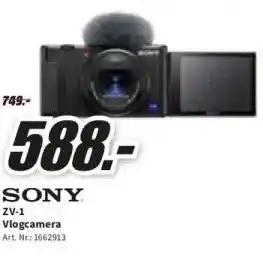 MediaMarkt Sony ZV-1 Vlogcamera aanbieding