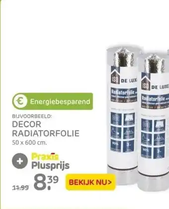 Praxis Decor radiatorfolie aanbieding