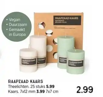 Xenos Raapzaad kaars aanbieding