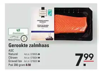 Sligro Gerookte zalmhaas aanbieding