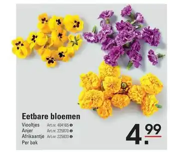 Sligro Eetbare bloemen aanbieding