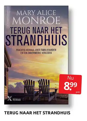 Boekenvoordeel Terug naar het strandhuis aanbieding