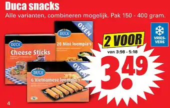 Dirk Duca snacks aanbieding