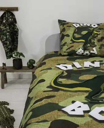 Dekbed-Discounter Dino army dekbedovertrek aanbieding