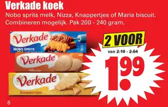 Dirk Verkade koek aanbieding