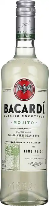 Drankdozijn Bacardi mojito 70cl aanbieding