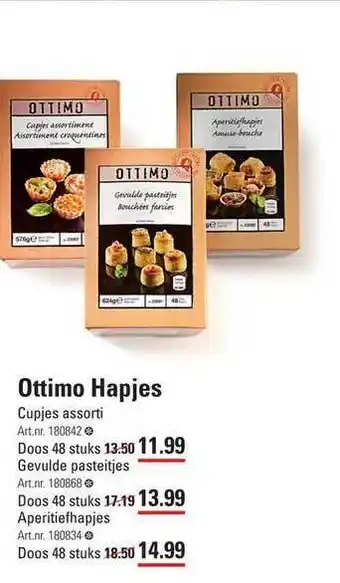 Sligro Ottimo hapjes aanbieding