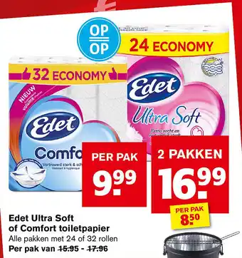 Hoogvliet Edet Ultra Soft of Comfort toiletpapier aanbieding