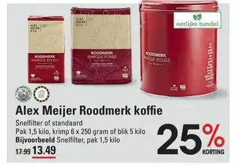 Sligro Alex meijer roodmerk koffie aanbieding