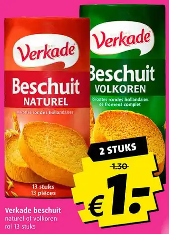 Boni Verkade beschuit aanbieding