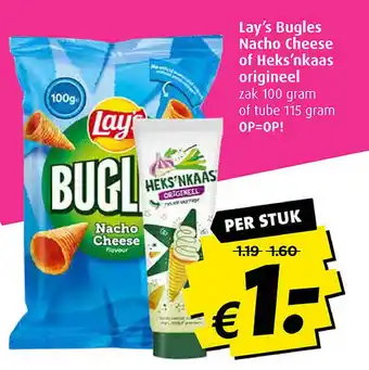 Boni Lay's Bugles Nacho Cheese of Heks'nkaas origineel aanbieding