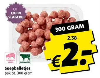 Boni Soepballetjes aanbieding