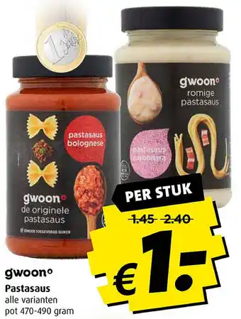 Boni Pastasaus aanbieding