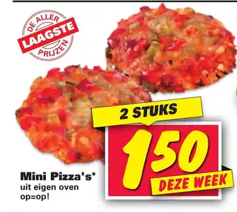 Nettorama Mini pizza's 2 st aanbieding