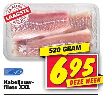 Nettorama Kabeljauwfilets XXL 520 gr aanbieding