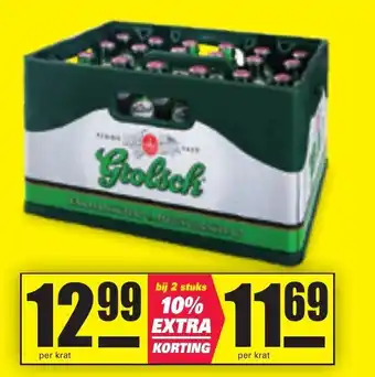 Nettorama Grolsch krat aanbieding