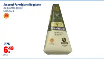 Makro Ambrosi Parmigiano Reggiano 250 gram aanbieding