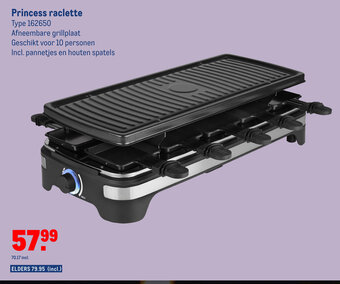 Makro Princess raclette aanbieding