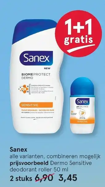 Etos Sanex 50ml aanbieding