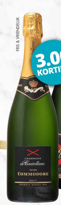 Mitra Castellane commodore champagne aanbieding